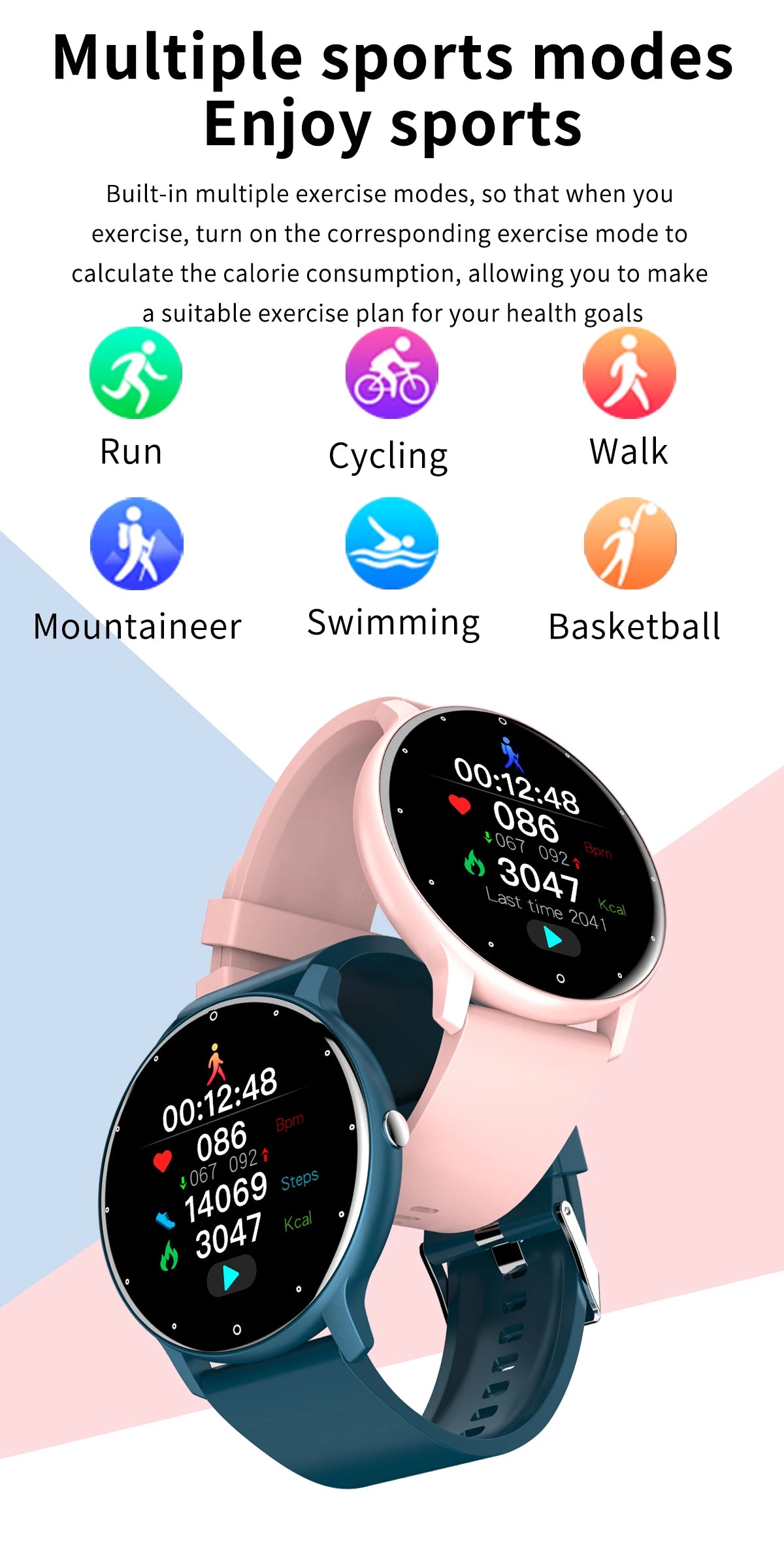 Smartwatch for android, IOS Men/Woman